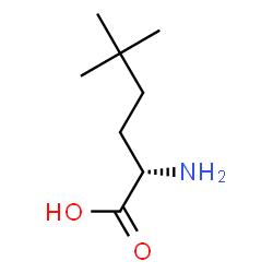 (S)-2-amino-5,5-dimethylhexanoic acid结构式
