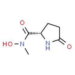 2-Pyrrolidinecarboxamide,N-hydroxy-N-methyl-5-oxo-,(S)-(9CI) structure