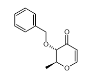 (-)-(2S,3S)-3-(Benzyloxy)-2-methyl-2,3-dihydro-4H-pyran-4-one结构式