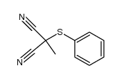 2-Methyl-2-(phenylthio)malononitrile Structure