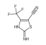 2-氨基-4-(三氟甲基)噻唑-5-甲腈结构式