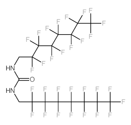 Urea,N,N'-bis(2,2,3,3,4,4,5,5,6,6,7,7,8,8,8-pentadecafluorooctyl)-结构式