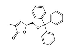 (4S)-4-Triphenylmethyloxymethyl-2-methyl-butenolide结构式