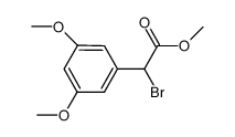 methyl 2-(3,5-dimethoxyphenyl)-2-bromoacetate结构式
