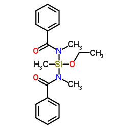 双(N-甲基苯甲酰胺)乙氧基甲基硅烷结构式