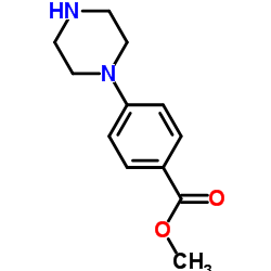 4-(哌嗪-1-基)苯甲酸甲酯结构式