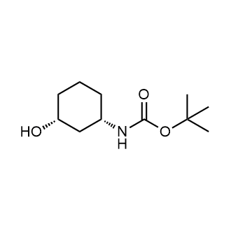 ((1S,3R)-3-羟基环己基)氨基甲酸叔丁酯结构式