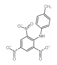 Benzenamine,N-(4-methylphenyl)-2,4,6-trinitro- Structure