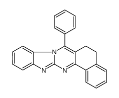 5,6-Dihydro-7-phenylbenzimidazo(2,1-b)benzo(h)quinazoline结构式