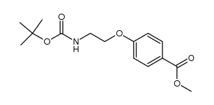methyl 4-(2-N-BOC-aminoethyloxy)benzoate Structure