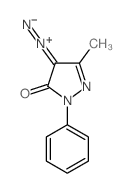 3H-Pyrazol-3-one, 4-diazo-2,4-dihydro-5-methyl-2-phenyl- Structure
