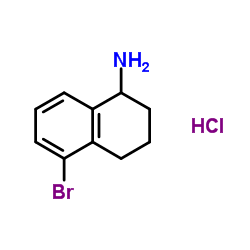 5-溴-1,2,3,4-四氢萘-1-胺盐酸盐结构式