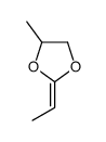 2-ethylidene-4-methyl-1,3-dioxolane Structure