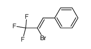 [2-bromo-3,3,3-trifluoro-1-propenyl]benzene结构式