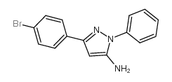 5-(4-溴苯基)-2-苯基-2H-吡唑-3-胺结构式