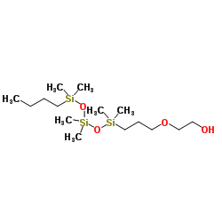 非对称醇羟基单封端的聚二甲基硅氧烷结构式