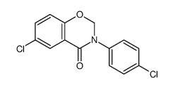 6-Chloro-3-(4-chlorophenyl)-2H-1,3-benzoxazin-4(3H)-one structure