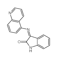 3-(5-quinolinylimino)-1,3-dihydro-2H-indol-2-one Structure