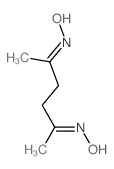 N-(5-hydroxyiminohexan-2-ylidene)hydroxylamine结构式