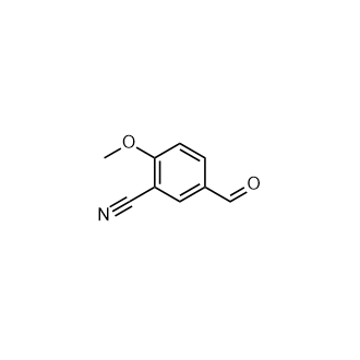 5-甲酰基-2-甲氧基苯甲腈结构式