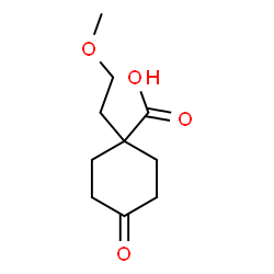 1-(2-Methoxyethyl)-4-oxocyclohexanecarboxylicacid Structure