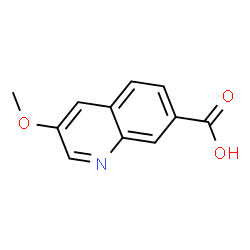 3-甲氧基喹啉-7-羧酸结构式