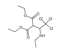 diethyl 2-(2,2,2-trichloro-1-(ethylamino)ethyl)malonate结构式