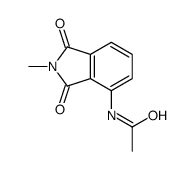 N-(2-methyl-1,3-dioxoisoindol-4-yl)acetamide结构式
