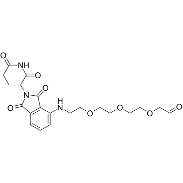 Thalidomide-NH-PEG3-CH2CHO结构式