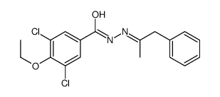 3,5-dichloro-4-ethoxy-N-[(E)-1-phenylpropan-2-ylideneamino]benzamide结构式