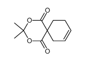 3,3-dimethyl-2,4-dioxaspiro[5.5]undec-8-ene-1,5-dione结构式