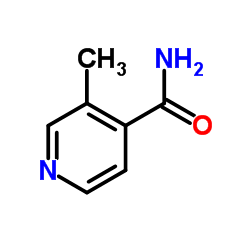 3-甲基吡啶-4-甲酰胺结构式