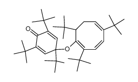 2,4,6-Tri-tert-butyl-4-[(2,5,8-tri-tert-butyl-1,3,5-cyclooctatrien-1-yl)oxy]-2,5-cyclohexadien-1-one Structure