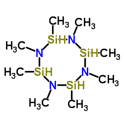 1,2,3,4,5,6,7,8-八甲基环四硅氮烷结构式