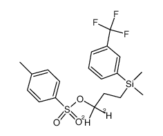 3-[dimethyl(m-trifluoromethylphenyl)silyl][1,1-2H2]propyl tosylate Structure