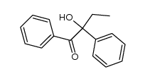2-hydroxy-1,2-diphenylbutan-1-one结构式