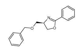 (R)-4-((benzyloxy)methyl)-2-phenyl-4,5-dihydrooxazole结构式