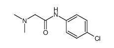 N-(4-chlorophenyl)-2-(dimethylamino)acetamide结构式