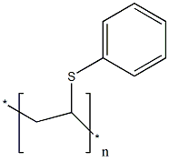 POLY(VINYLPHENYLSULFIDE) Structure