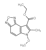 6-甲氧基-7-甲基-6h[1,2,5]-噁二唑并[3,4-e]吲哚-8-羧酸乙酯结构式