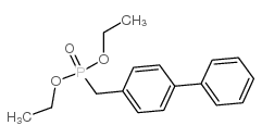(4-联苯基甲基)磷酸二乙酯结构式