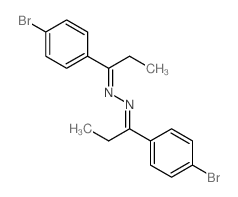 1-Propanone,1-(4-bromophenyl)-, 2-[1-(4-bromophenyl)propylidene]hydrazone Structure