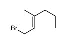 1-bromo-3-methylhex-2-ene Structure