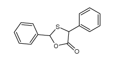 2,4-diphenyl-1,3-oxathiolan-5-one结构式