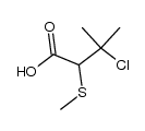 β-chloro-α-methylsulfanyl-isovaleric acid Structure