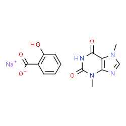 THEOBROMINE SALICYLATE DISODIUM SALT MONOHYDRATE结构式