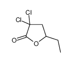 3,3-dichloro-5-ethyldihydrofuran-2(3H)-one结构式