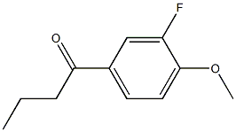 3'-FLUORO-4'-METHOXYBUTYROPHENONE Structure