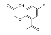 2-(2-乙酰基-4-氟苯氧基)乙酸结构式