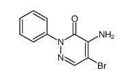 4-Amino-5-bromo-2-phenylpyridazin-3(2H)-one Structure